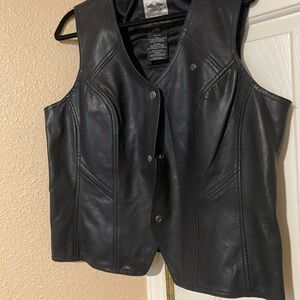 Harley-Davidson Black Leather Vest